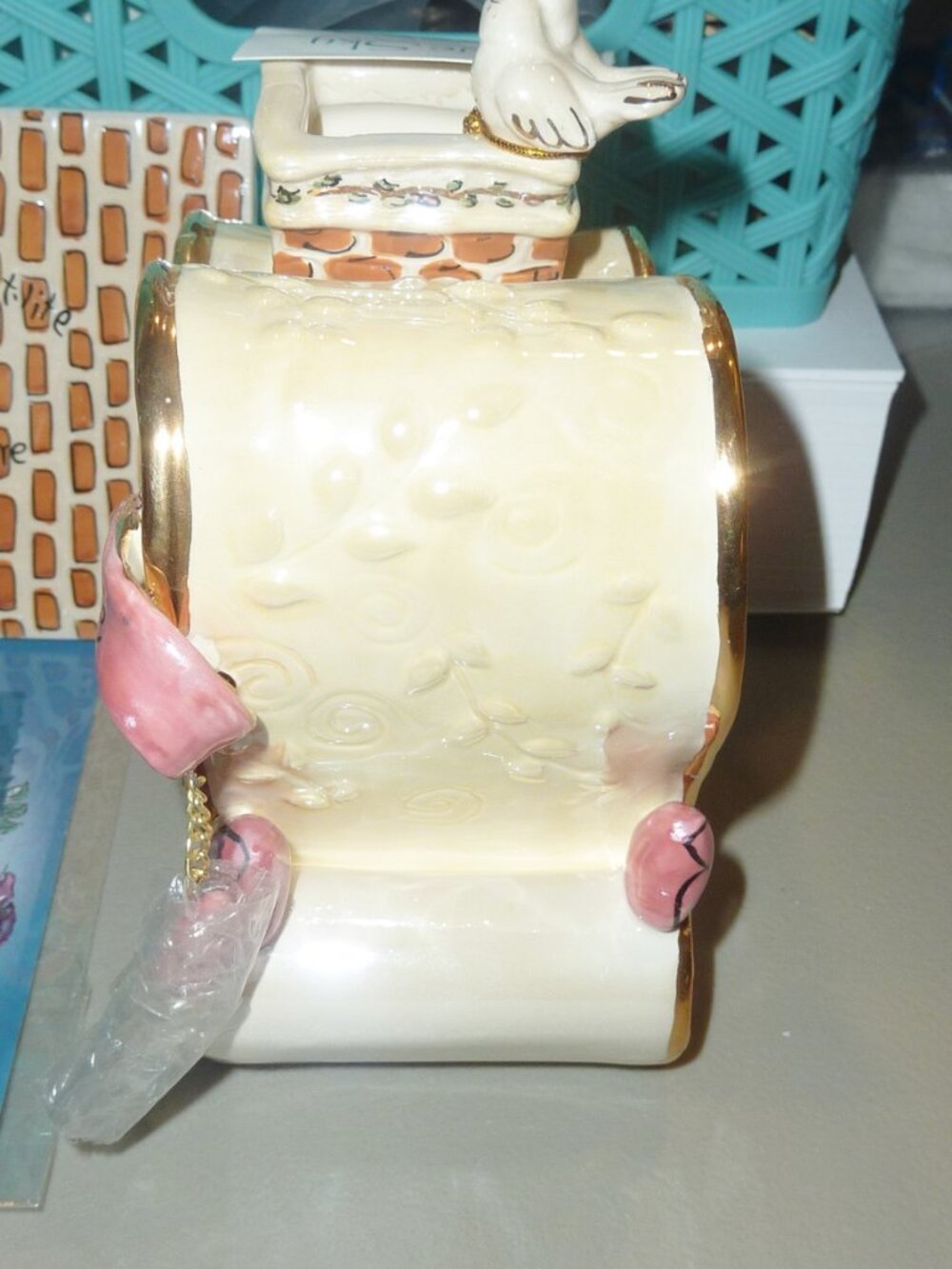 NIB Artist Signed Heather Goldminc Designer Blue Sky Clayworks Haven of Love - Picture 7 of 16